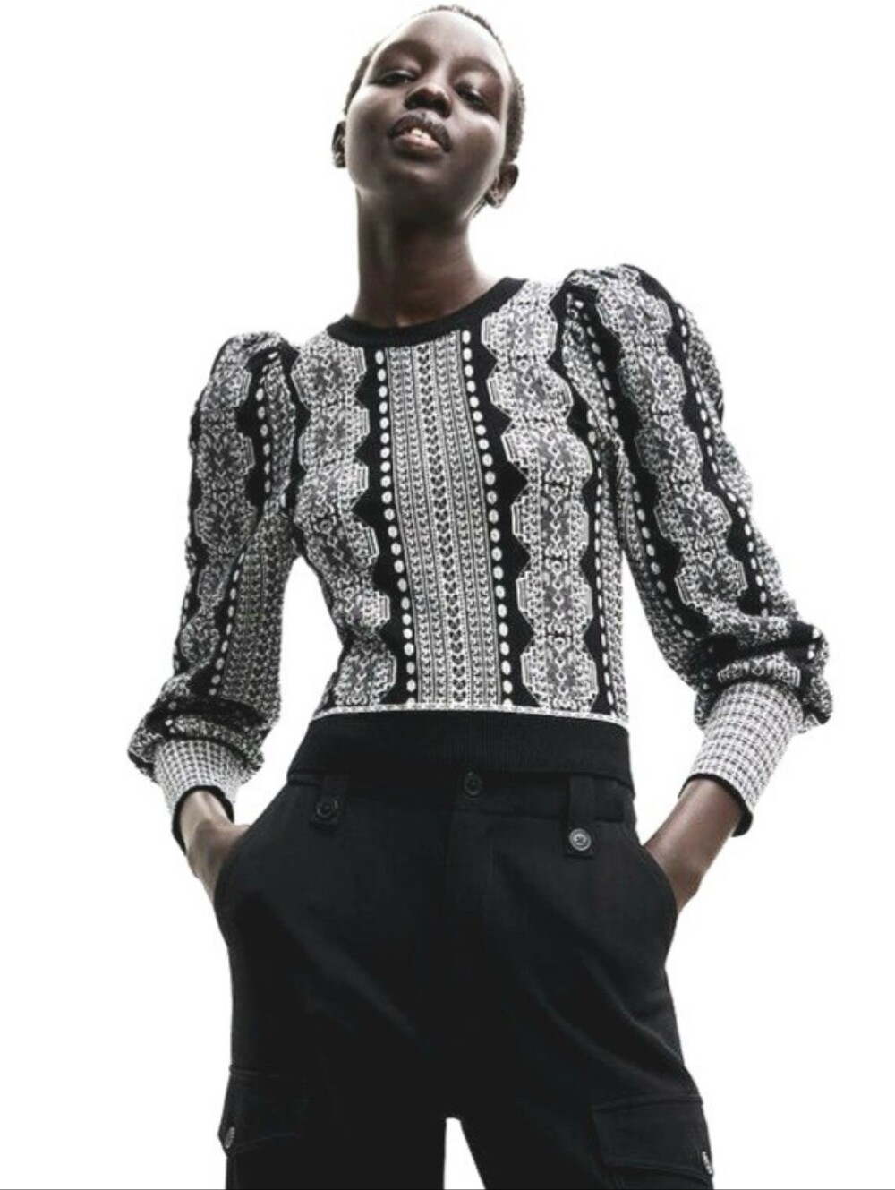 Desigual Kafka Cropped Sweater Size S/XS